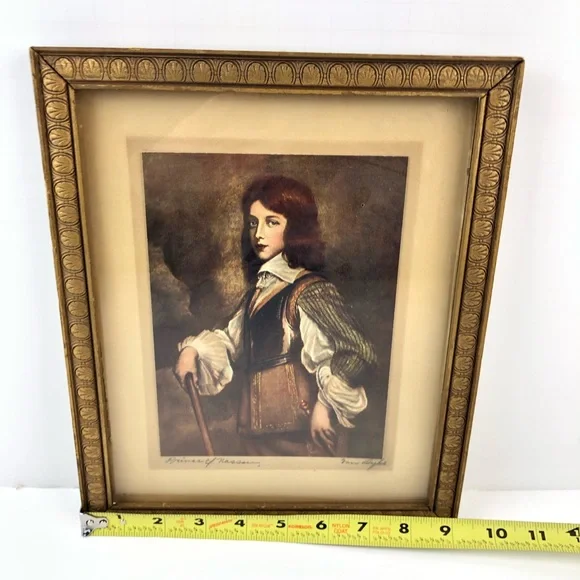 VINTAGE FINE ART Willian II Prince of Orange - Nassau by Sir Anthony Van Dyck